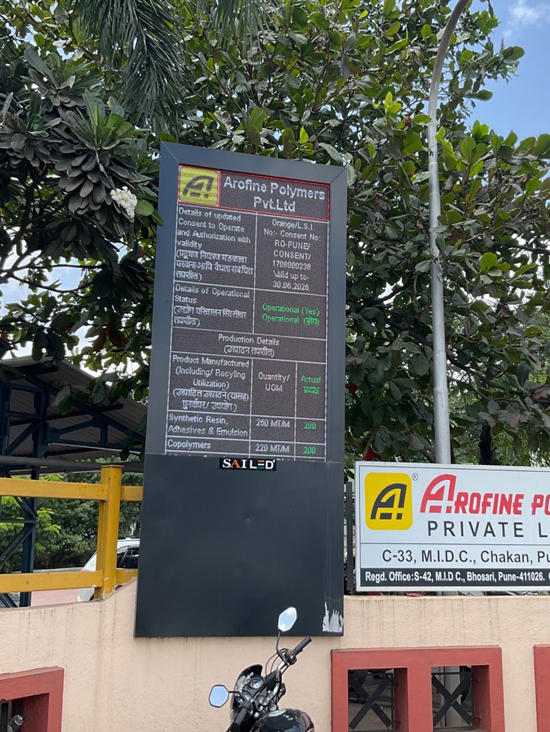 Sathicorp GSPCB Real-time Data Consent LED Board in Goa